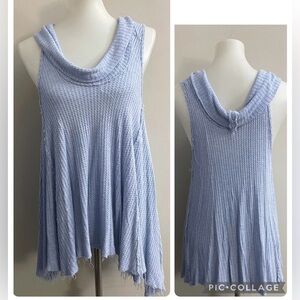 We The Free Swing It Cowl Neck Tunic Tanktop Boho Chic Fairy Lagenlook Oversized